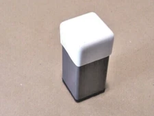 WHITE VINYL Square Covers fits over the end of a 1" Square Tube