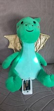 FAO Schwarz 12" Plush LED Dragon with Sound Green Gold Wings LkNew 2019