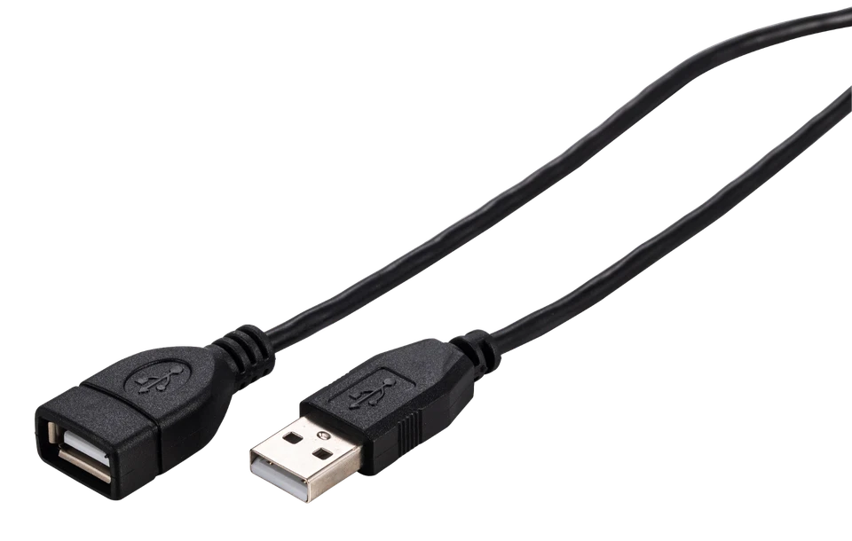 USB Extension Cable 2.0 AM-AF Data Wire Charger EXT Black 3FT - 15FT Multi Lot - Image 2 of 4