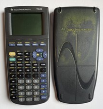 Texas Instruments TI-83 Graphing Calculator And Protective Slide Cover