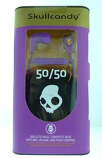 Skullcandy Supreme Sound 50/50 11mm Earbuds in Athletic Purple with Mic
