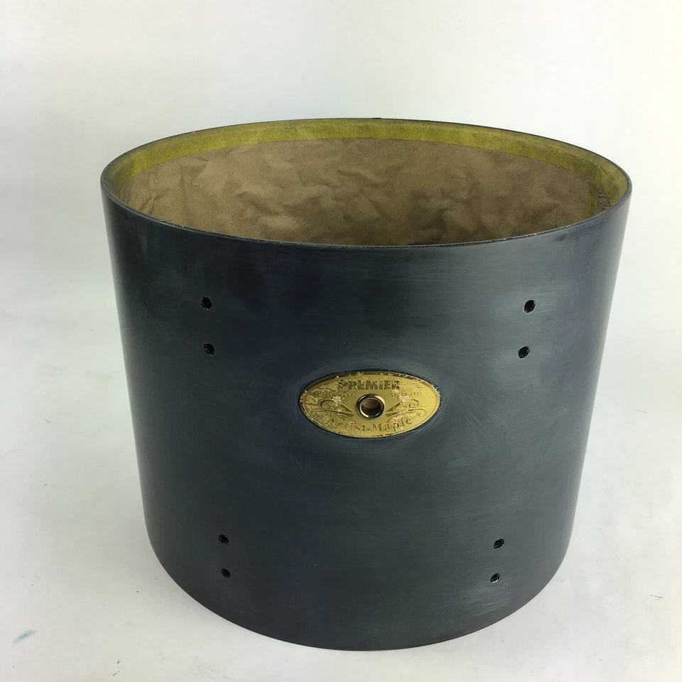 Premier Artist Maple 13 英寸 Tom Drum Shell - 未完成原始黑色 — 第 2/4 张图片