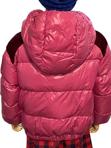 Moncler Enfant Authentic Down Jacket Chouette Fuchsia For Girls