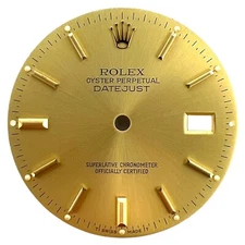 Genuine Rolex Oyster Datejust 36mm Dial Champagne Gold 16233 16263 16203