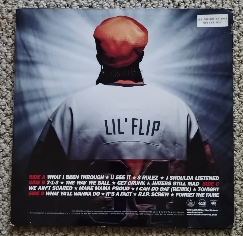 Lil' Flip Undaground Legend LP Vinyl Promo Album SUCKAFREE
