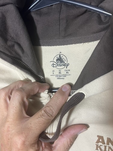 Disney Parks Hoodie Adult Large Animal Kingdom Tree Of Life Full Zip Brown EUC* - Picture 10 of 18