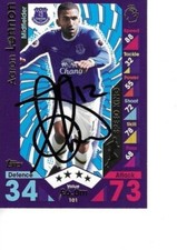 AARON LENNON SIGNED EVERTON FC 2016 / 17 MATCH ATTAX CARD
