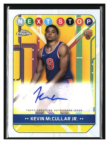 2024-25 Topps Chrome Next Stop Autograph Kevin McCullar Jr Auto Refractor