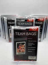 Ultra Pro Resealable Team Bags 10 Packs of 100 Team Bags, 1000 Total