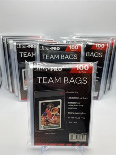 Ultra Pro Resealable Team Bags 10 Packs of 100 Team Bags, 1000 Total