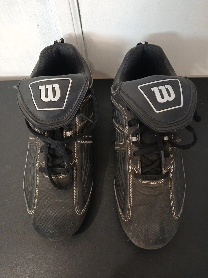 Chuteiras de beisebol Wilson masculinas/femininas tamanho 7 futebol softball lacrosse rugby - Imagem 3 de 4