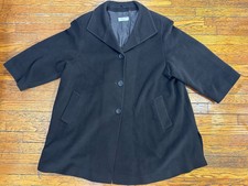 Cinzia Rocca Chocolate Brown Wool/angora Coat Size 22 Made Italy