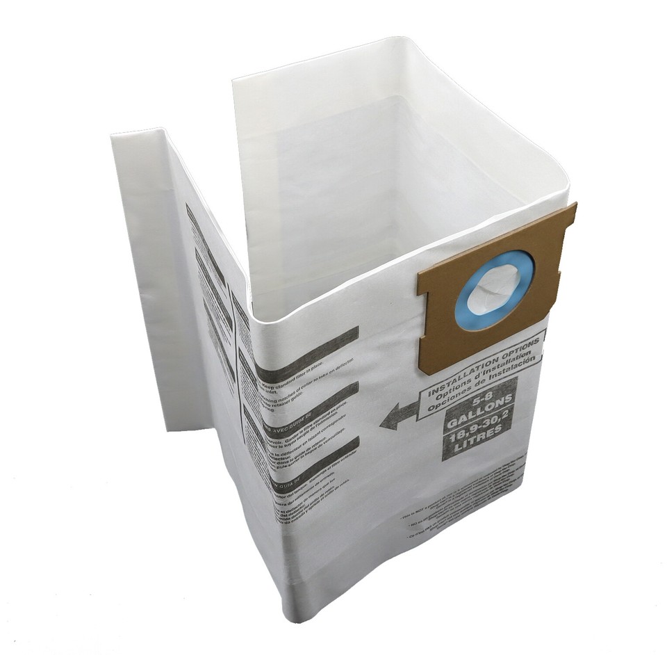 For Shop-Vac 90661 Bag Type E for 5-8 Gallon Vacuum - 9066100 Bags (6 For Shop-Vac 90661 Bag Type E for 5-8 Gallon Vacuum - 9066100 Bags (6