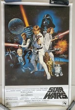 STAR WARS STYLE C ROLLED 27X40 MOVIE POSTER 1977 HARRISON FORD HAMILL FISHER