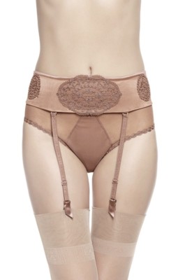 NWT LA PERLA SZ S ARDIENTEMENTE GARTER BELT BROWN COPPER $228