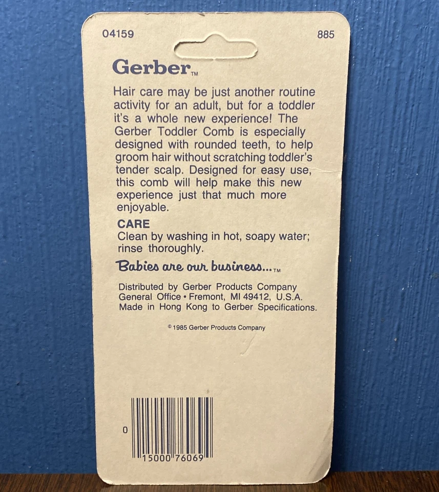 Cepillo de pelo Gerber Baby DE COLECCIÓN - PRIMER PEINE PARA NIÑOS PEQUEÑOS - Caballo Pony Años 80 NUEVO NOS Foto 2 de 4