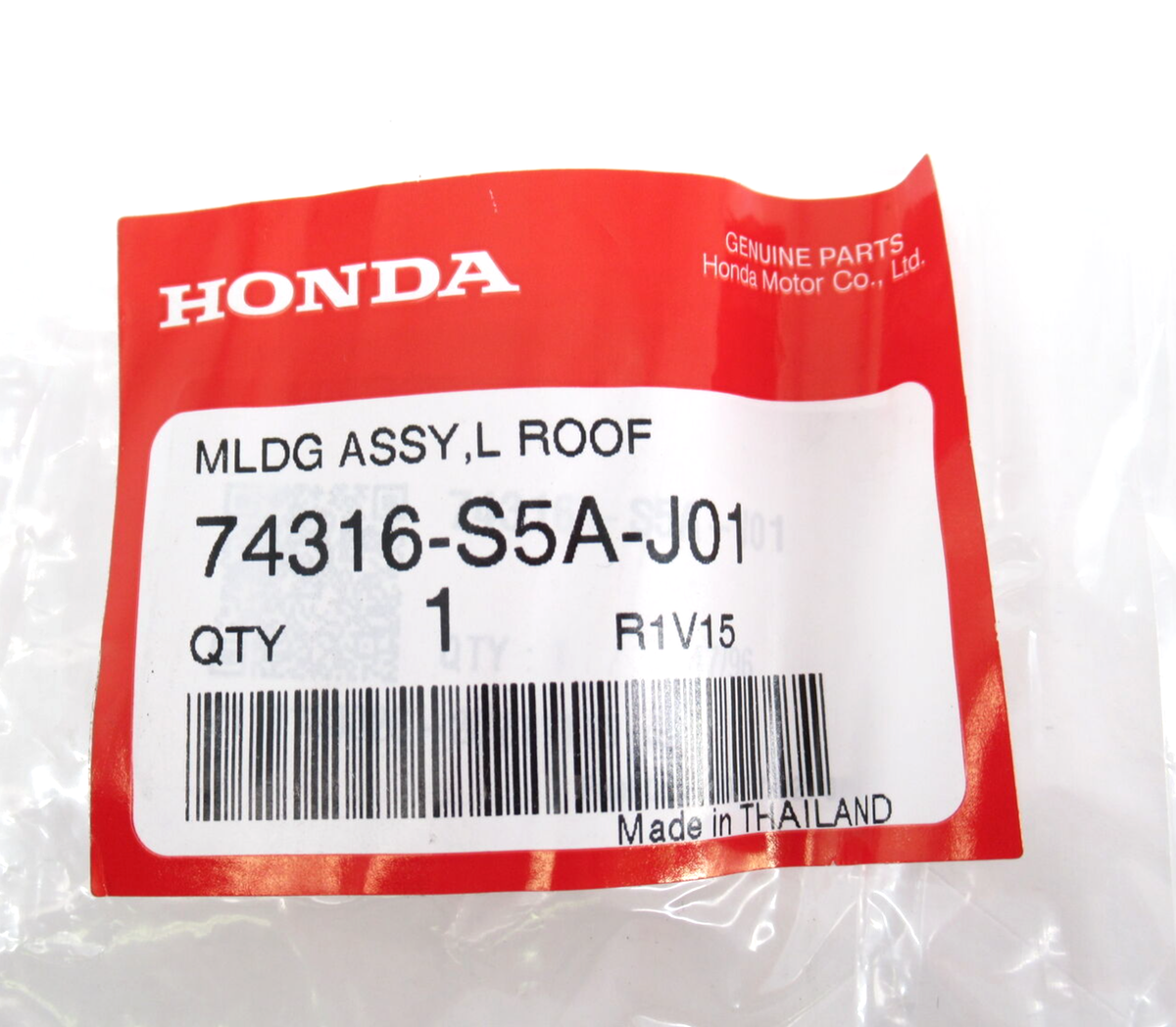 スタディア Genuine OEM Honda 74316-S5A-J01 Driver LH Roof Molding Trim 01-05