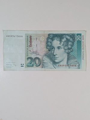 10 X 1000 DM Geldscheine – Reproduktion 1980, Mit Banderole, Originales Format
