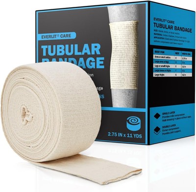EVERLIT Elasticated Tubular Support Bandage | Size C | 2.75'' x 11 yd 