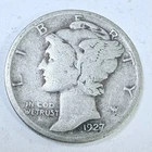 1927 LIBERTY MERCURY 90% SILVER DIME CIRCULATED COIN #5311