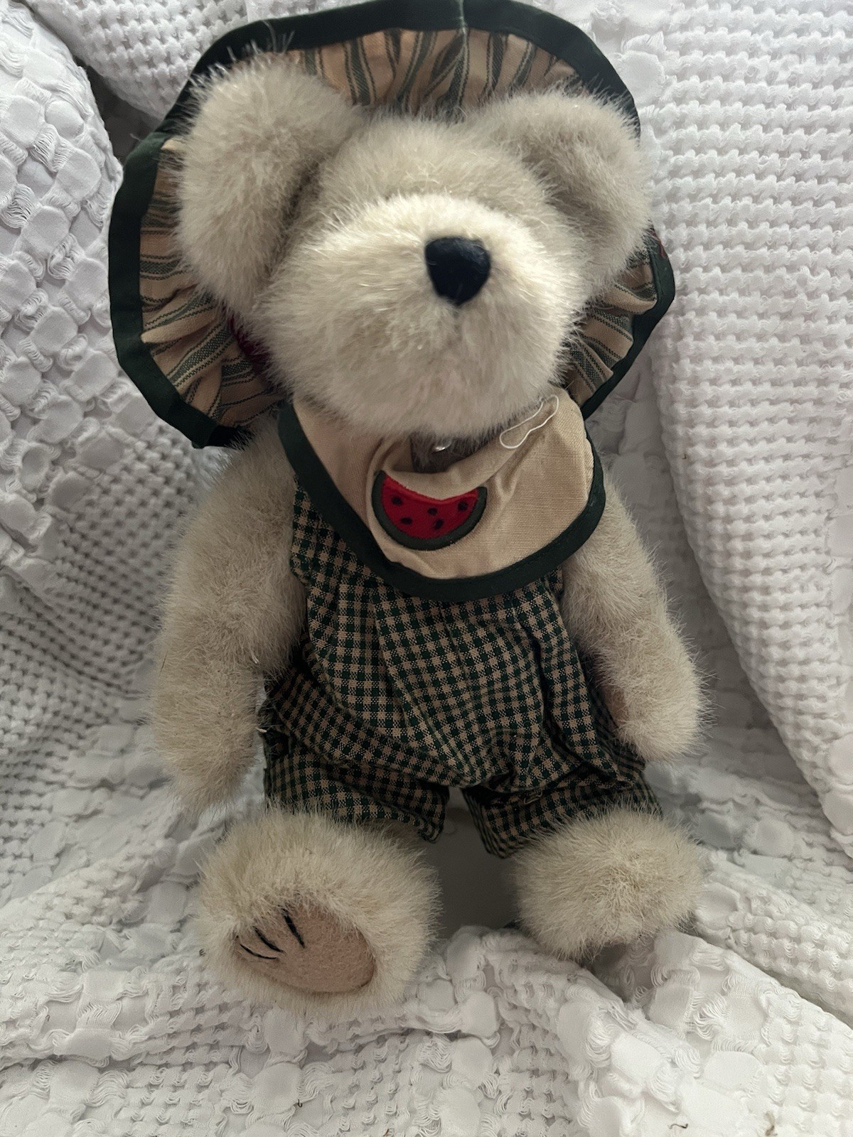 Boyds Sugar Bear Beige Plush Bear TJ's Best Dressed Hat Outfit Collector 91746