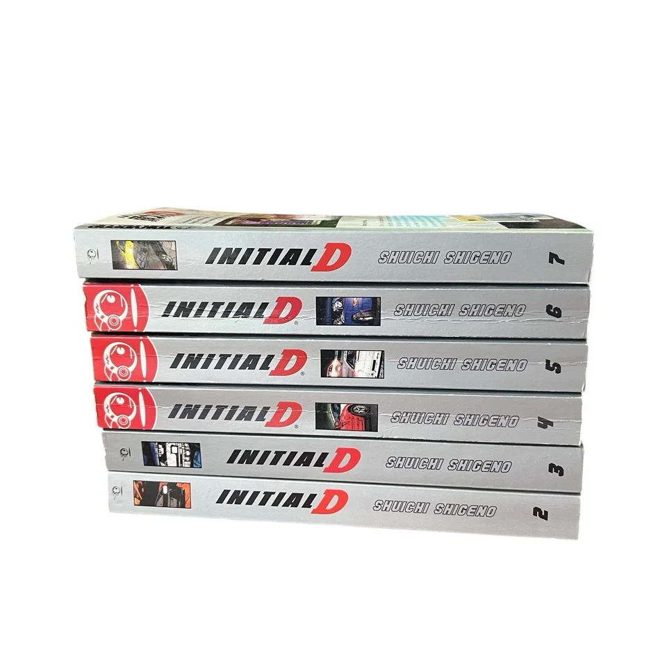 Initial D Tokyopop English Manga Volumes 2-7 Shuichi Shigeno OOP softcover cover