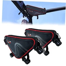 StarknightMT 2 Packs Universal UTV Roof Storage Bag, Triangle Bike Bag 