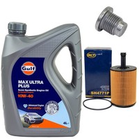 MotoröL Filter Set 10W-40 4 Liter + ÖLablassschraube FüR Renault Twingo I Clio
