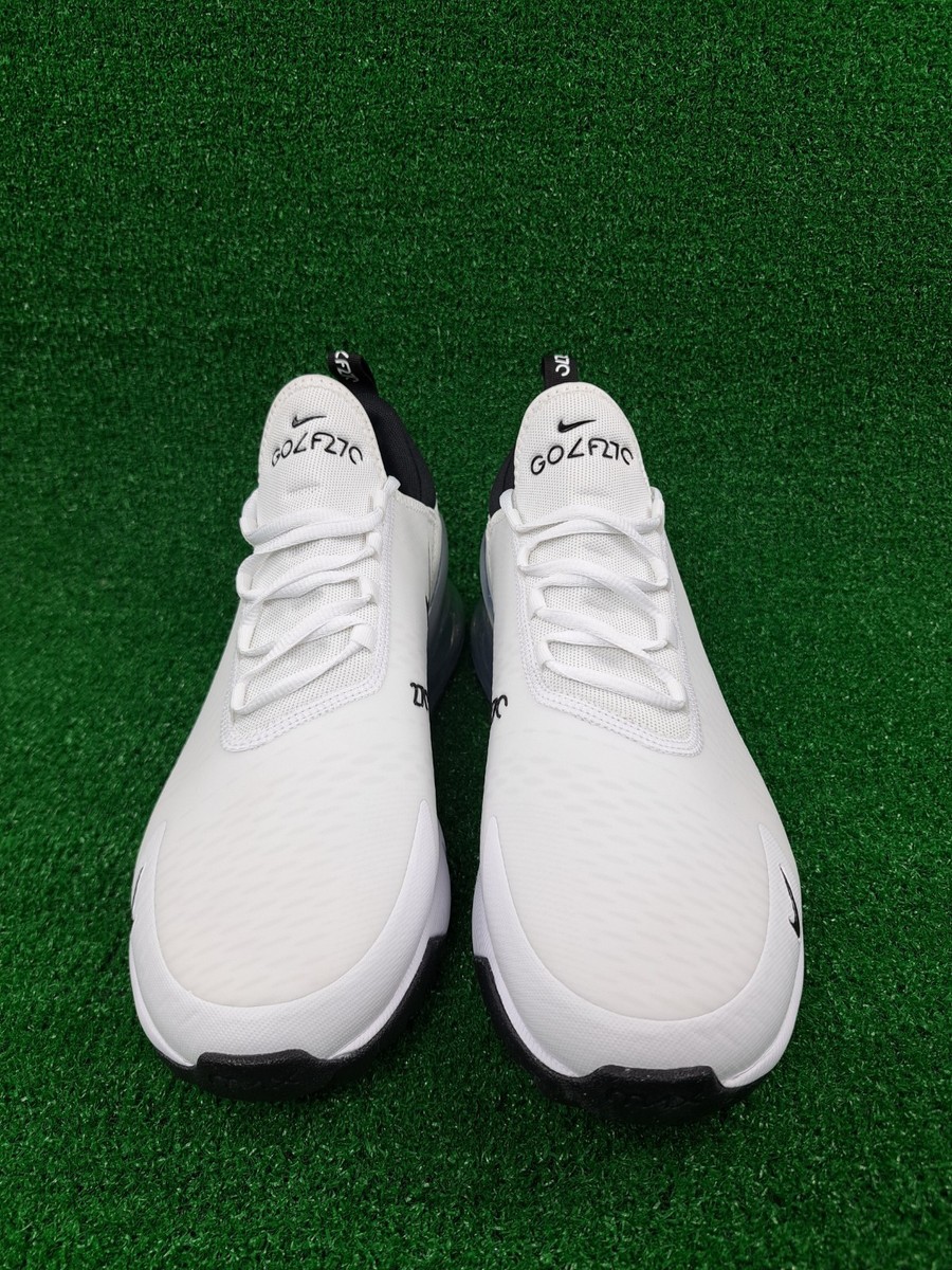 Nike Air Max 270 G Golf Shoes White Black CK6483 102 Men's Size
