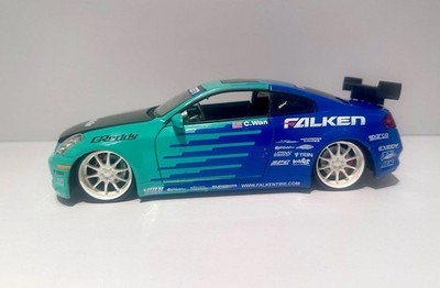 Jada 2003 Infiniti G35 Coupe Option D Falken 1:24 Scale Diecast Car READ DESC.