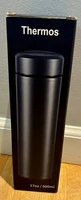 Thermos Stainless Steel Insulated Bottle 17 oz Coffee Water Black Pink Flask