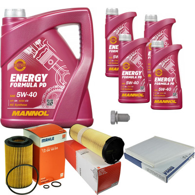 MAHLE Inspektionspaket 9 L MANNOL Energy Formula PD 5W-40 für Mercedes E-Klasse