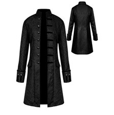 Mens Gothic Steampunk Tailcoat Jacket Victorian Cosplay Costume Coat