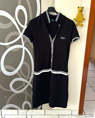 ESCADA Sport Shirt Shirtkleid Jersey BW schwarz 40 s. Maße 