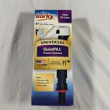 KORKY 528 Toilet Fill Valve - Universal Quietfill - Made in USA New In Box