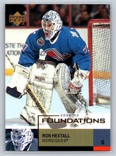 2002-03 Upper Deck Foundations Ron Hextall Quebec Nordiques #79