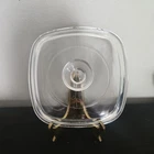 Vintage Corning Ware Pyrex A-7-C Square Glass  Replacement Lid For a 7 in Dish