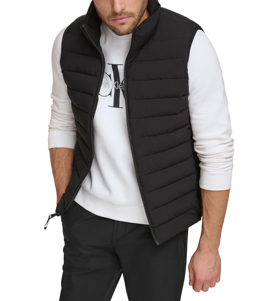 ❄️$150 Calvin Klein Infinite Stretch Mens Puffer Vest❄️ | XXL | Black | NWOT - Image 4 of 4