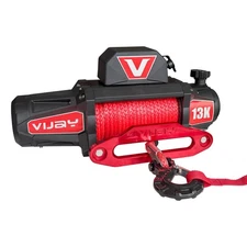 Winch 13000lb Waterproof Electric Truck Winch 12V Synthetic Rope