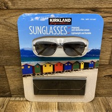 Kirkland Signature Matte Gunmetal Aviator Polarized Sunglasses MC42 - 57-16-140