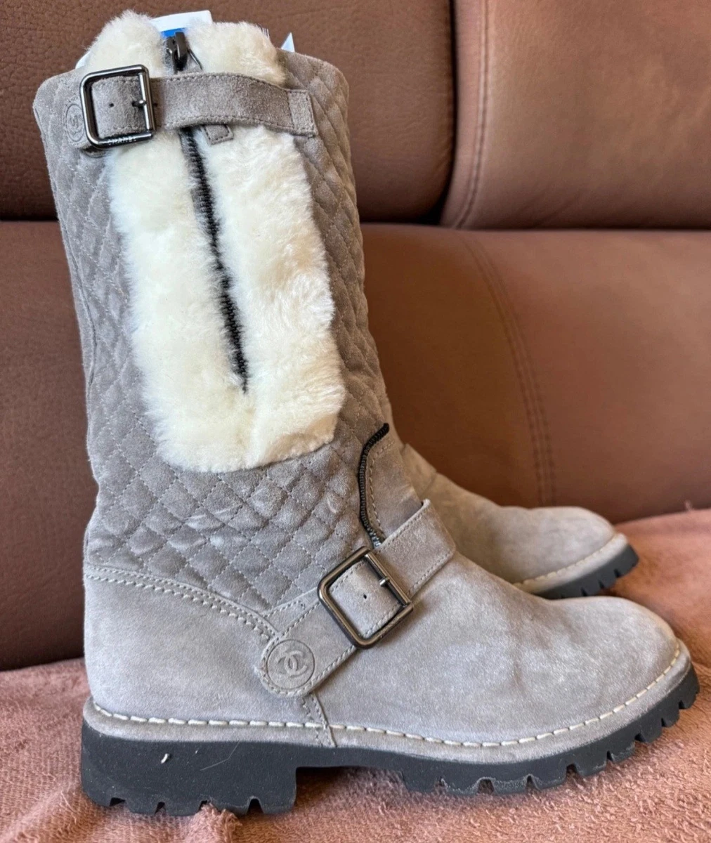 CHANEL Gray Boots for Women for sale | eBay