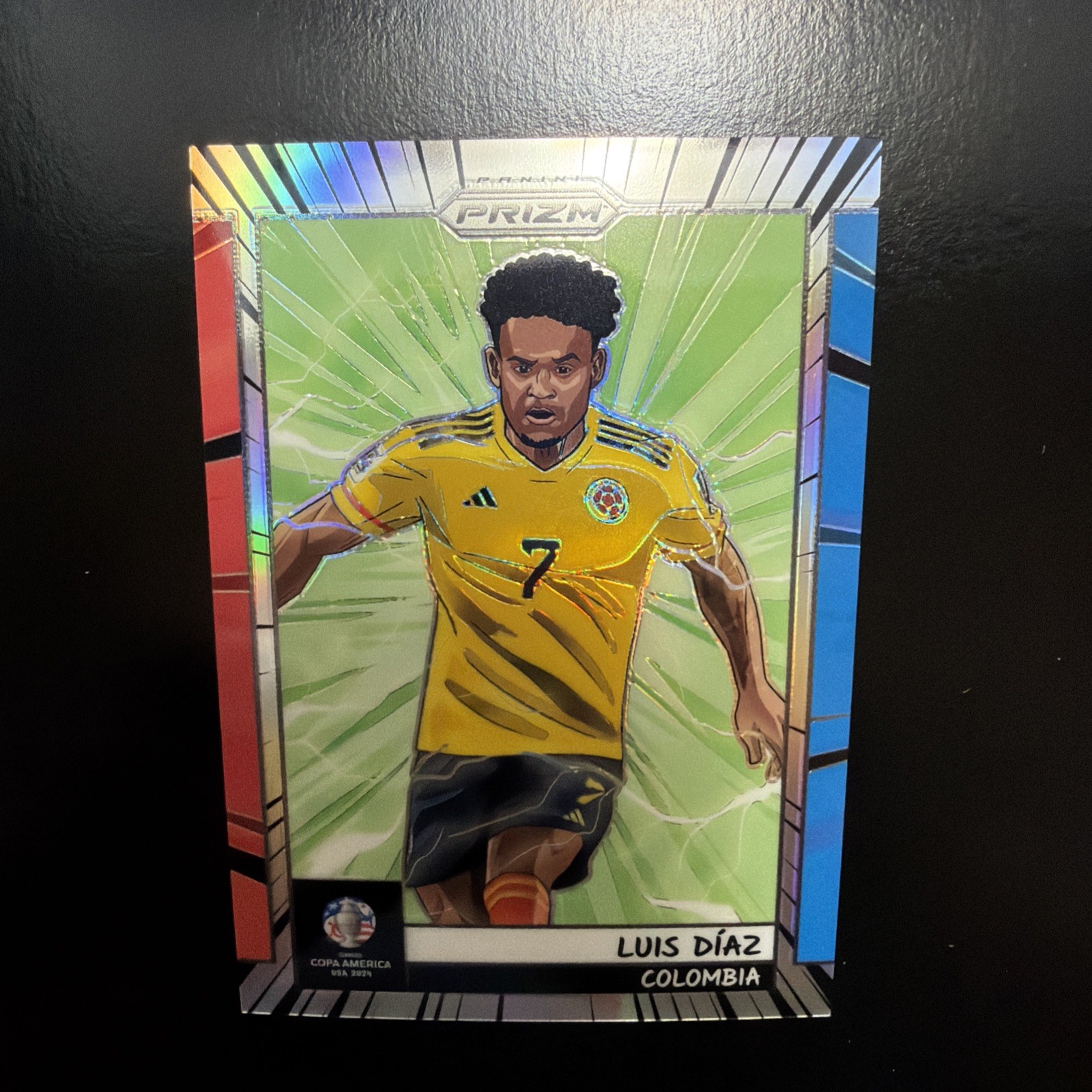 2024 PRIZM COPA AMERICA LUIS DIAZ MANGA SSP CASE HIT silver holo