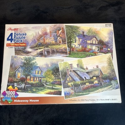 Chums 4 Deluxe Puzzle Pack 1000 Teile Puzzle Hideaway Houses 