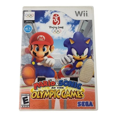 Wii Mario & Sonic At The Olympic Games Beijing 2008 Tested And Working Free Ship