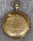 Antique American Waltham Pocket Watch Seaside 6s, 7j Gold Filled Hunter Repair
