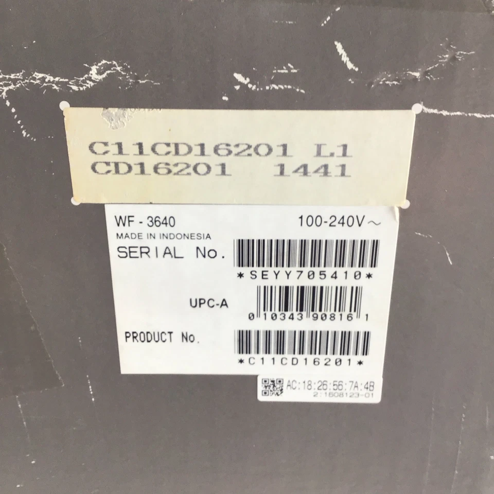 Epson WorkForce WF-3640 Printer, Wireless, All-in-One Inkjet NEW in Box - Image 3 of 4