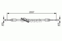 Bosch Handbremsseil Bremsseil Seilzug Feststellbremse Vorne Mitte 1 987 482 331