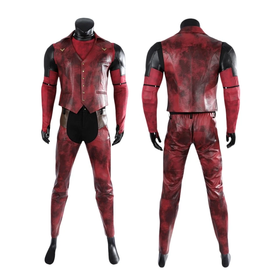 Deadpool 3 Wade Wilson Vaquero Deadpool Disfraz Juegos con disfraces Monos Conjunto Completo Conjunto Foto 4 de 4
