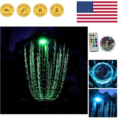Versatile Lunar Module LED Disc Golf Basket Light - Press Button for Convenience