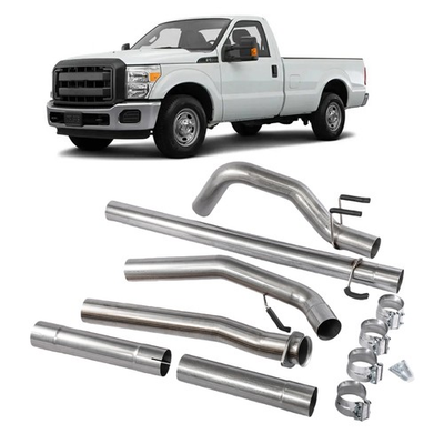 #ad 4#x27;#x27; Powerstroke Diesel Turbo Exhaust Pipe for 2011 2019 Ford F250 F350 F450 6.7L $365.99